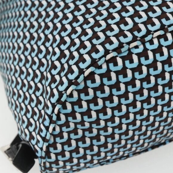 PRADA Backpack Nylon Light Blue Silver Auth 158915SAM main image 15